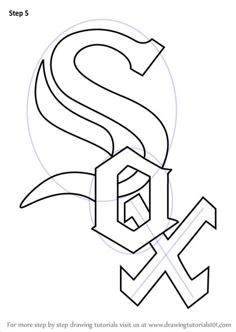 how to draw the white sox logo